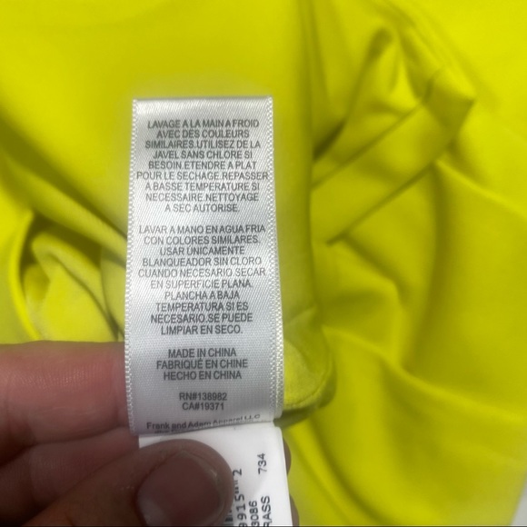 Dress the Population Alana Bodycon Midi Dress InThe Color Lemongrass NWT L *Flaw - Picture 11 of 15